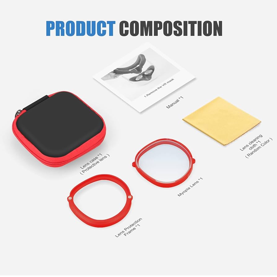 Amazon | Esimen 適用Quest 2/Quest 3S用の度付きレンズ, Quest